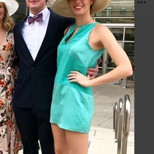 Parker Crosby Shift Dress in Teal